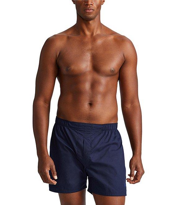 Polo Ralph Lauren Big & Tall Classic-Fit Cotton Woven Assorted Boxers 3-Pack Product Image