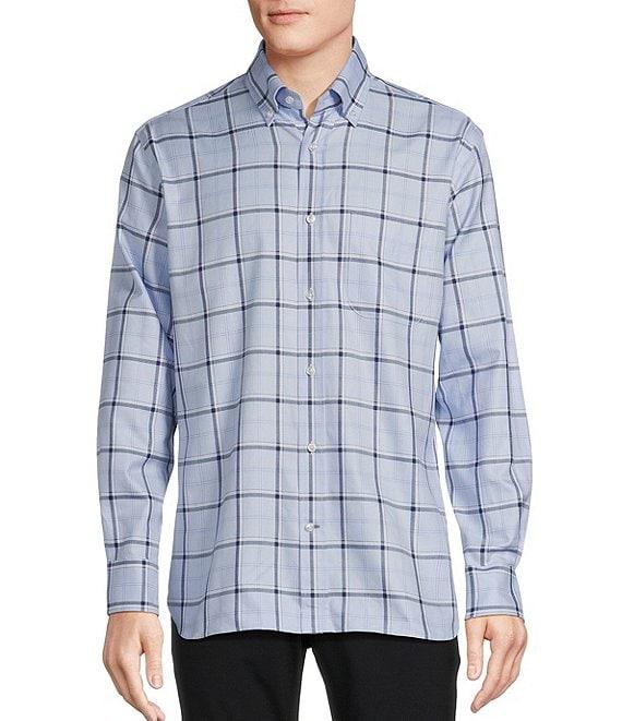 Daniel Cremieux Signature Label Canclini Cotton Plaid Long Sleeve Woven Shirt Product Image