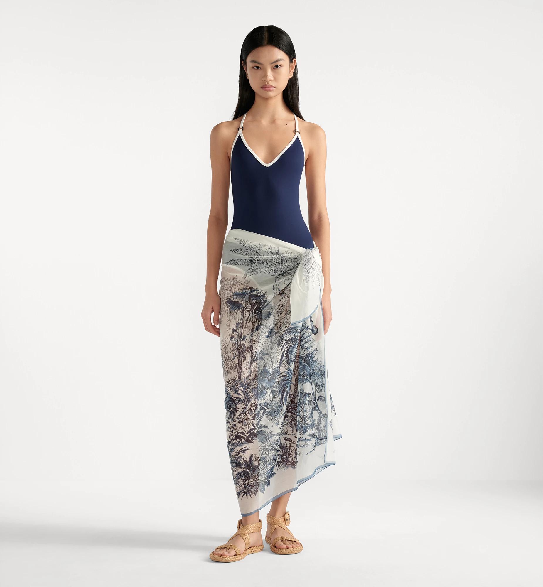 Dioriviera Toile de Jouy Palms Sarong Product Image