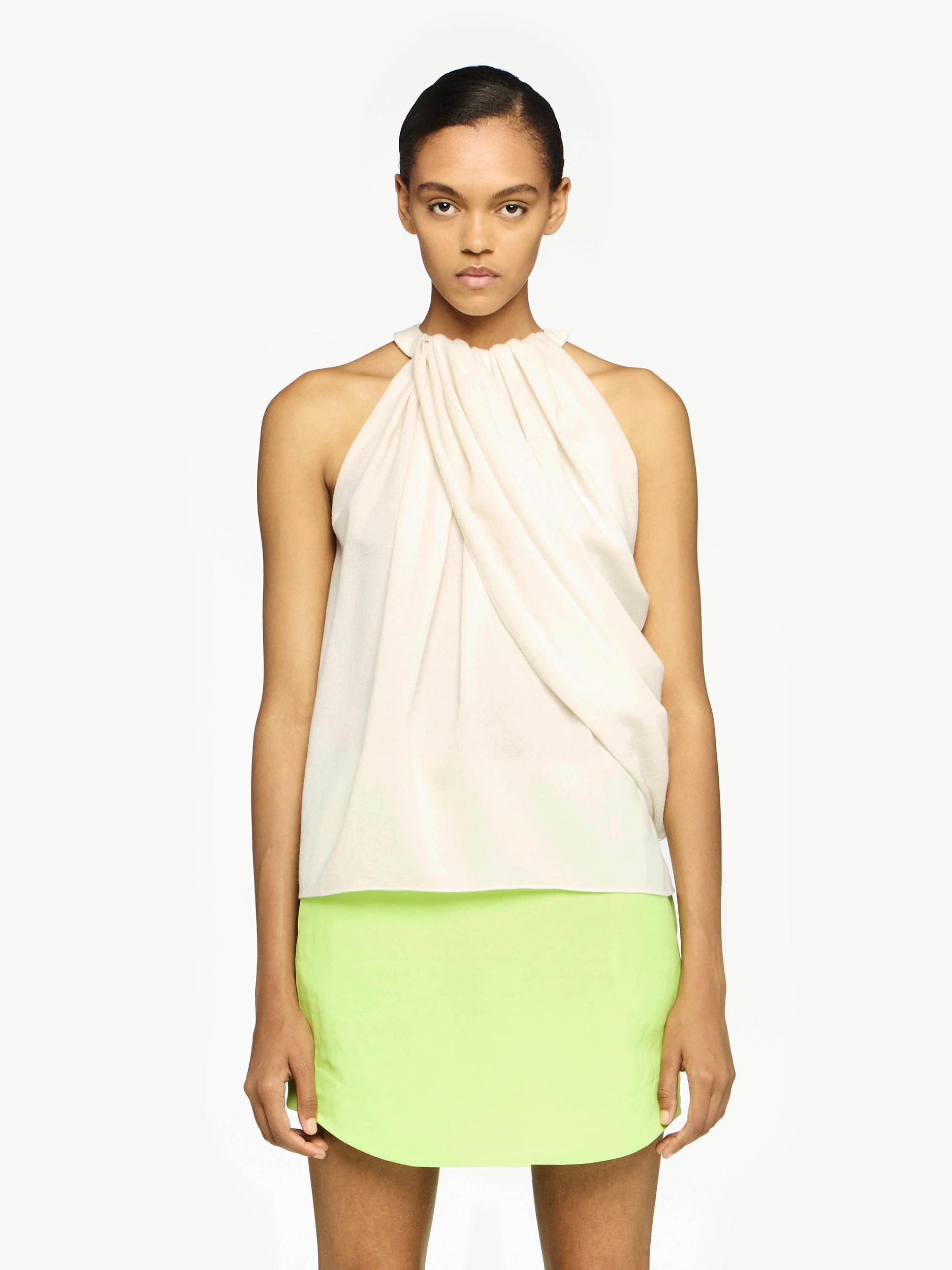 TWISTED DRAPE HALTER TOP Product Image