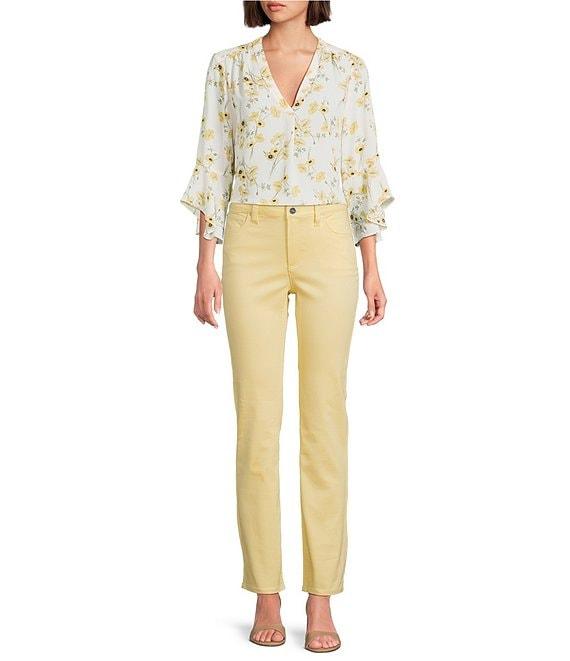 Jones New York Lexington City Denim Straight Leg Jeans Product Image