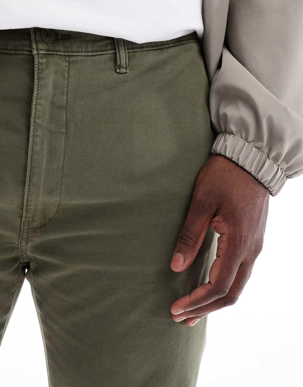 Levi's Big & Tall XX Standard Tapered twill chinos in dark green Product Image