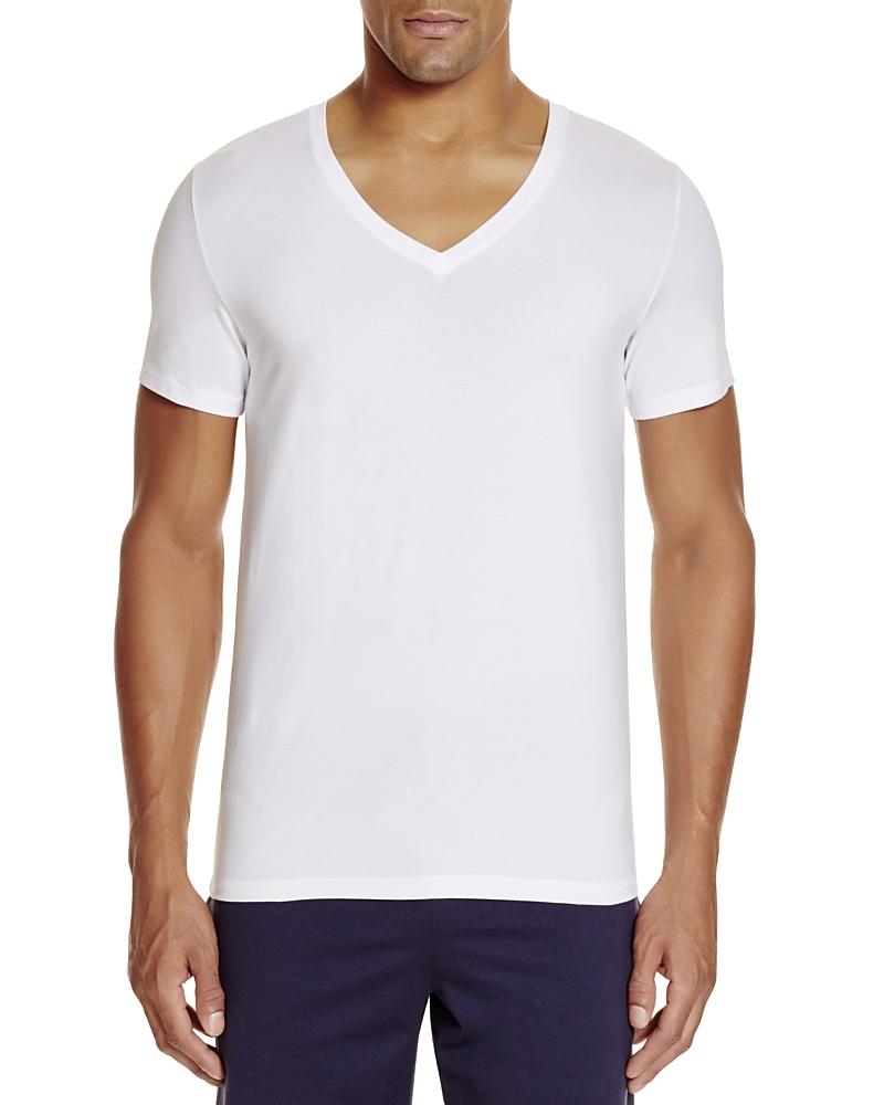 Mens Cotton Superior Short Sleeve V-Neck Tee - Product Image