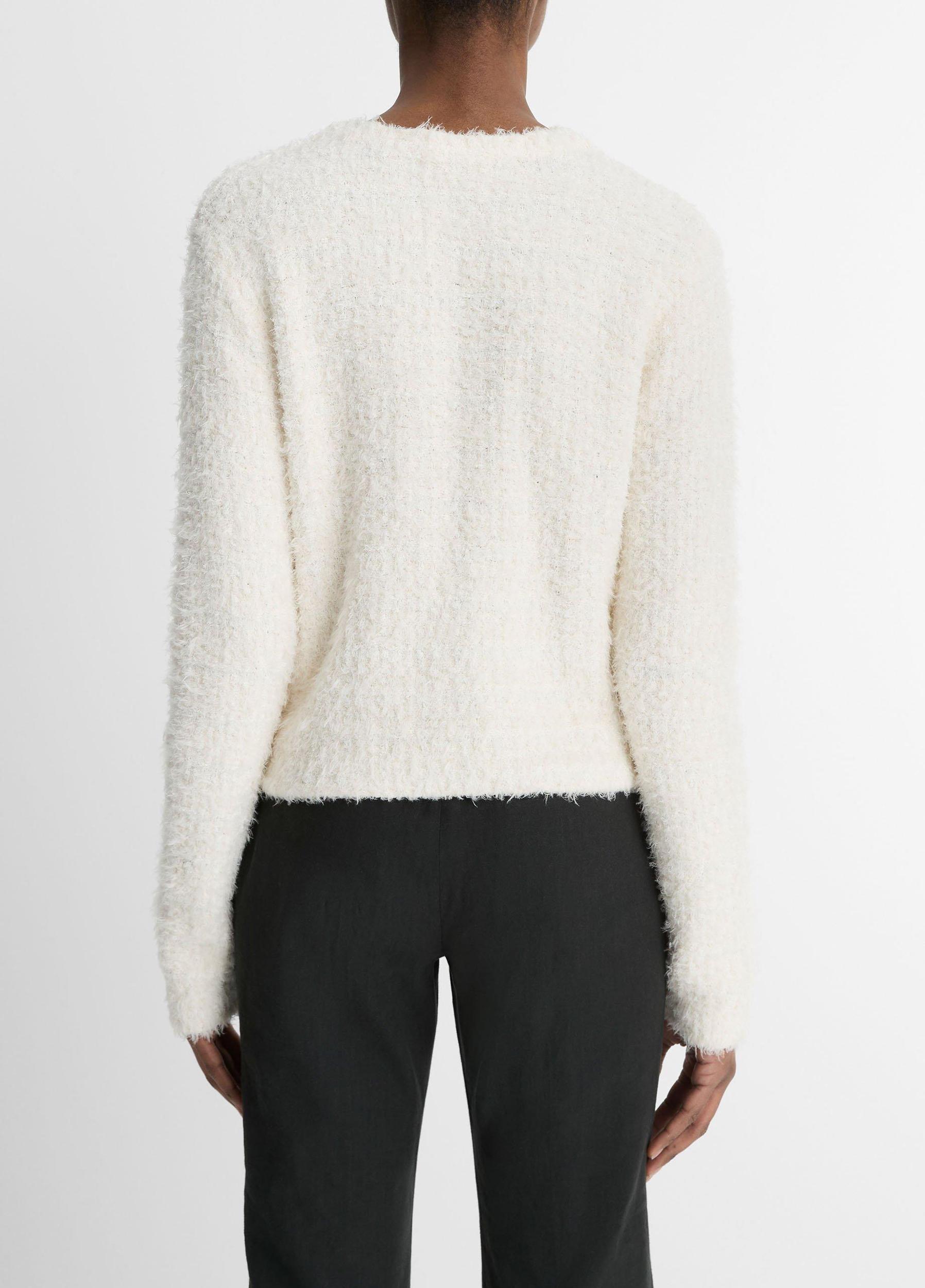 Italian Cotton-Blend Brocade Cardigan Jacket Product Image