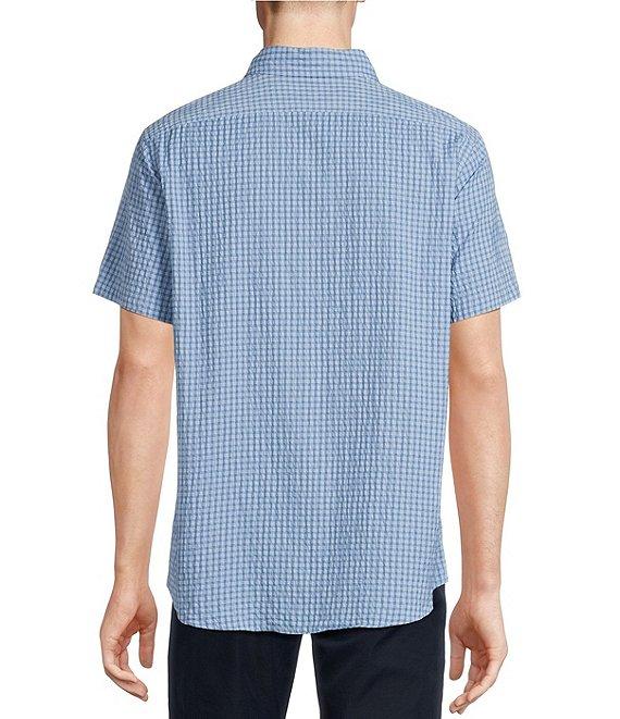 Cremieux Blue Label Performance Stretch Check Seersucker Short Sleeve Woven Shirt Product Image