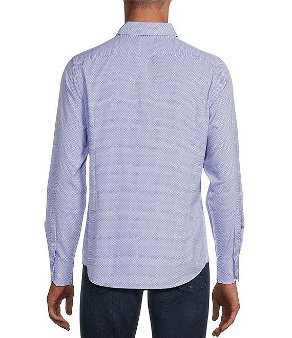 Murano Performance Stretch Slim Fit Triangle Geo Print Long Sleeve Woven Shirt Product Image