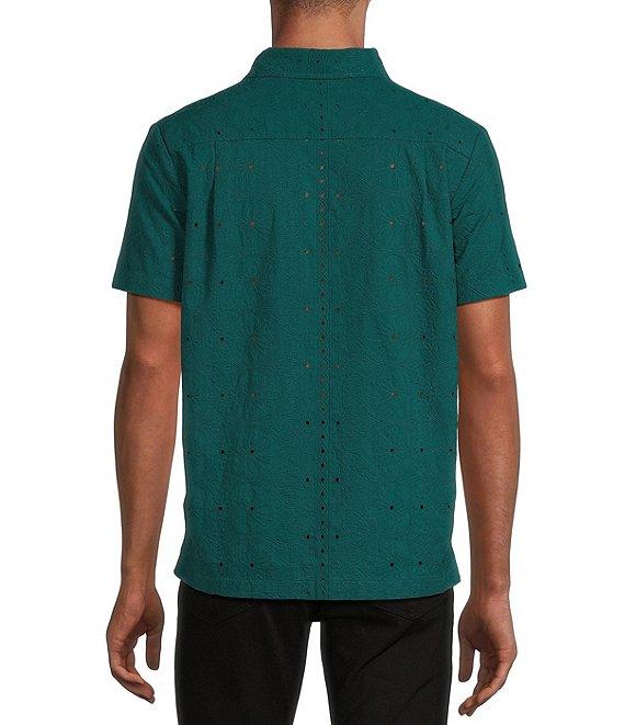 Murano Shape of Water Collection Slim Fit Short Sleeve Woven Shirt Product Image
