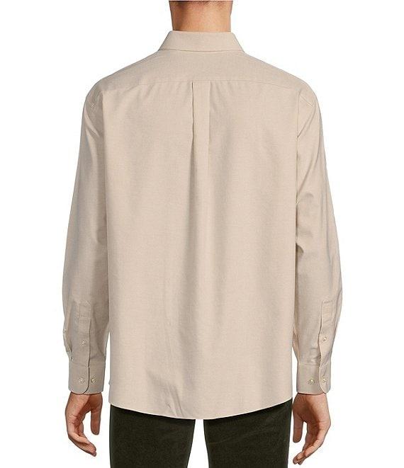 Gold Label Roundtree & Yorke Non-Iron Long Sleeve Solid Oxford Sport Shirt Product Image