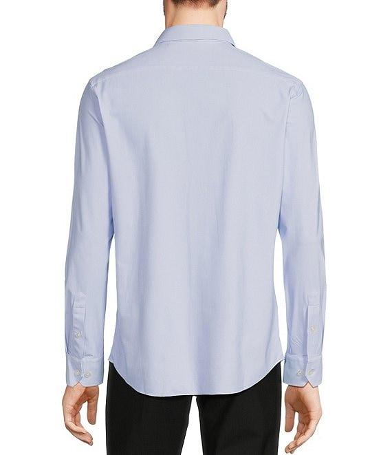 Murano Collezione Canclini Slim-Fit Herringbone Long-Sleeve Techno Woven Shirt Product Image