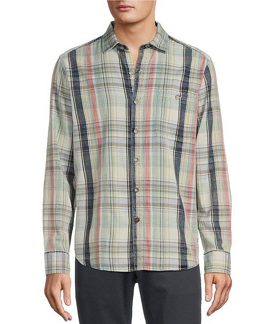 Tommy Bahama Hazy Fade Checked Long Sleeve Woven Shirt Product Image