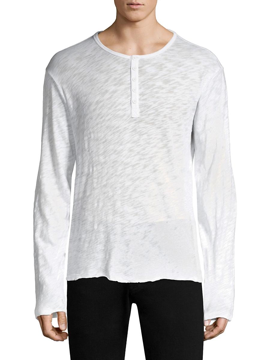 ATM Anthony Thomas Melillo Destroyed Wash Henley Product Image