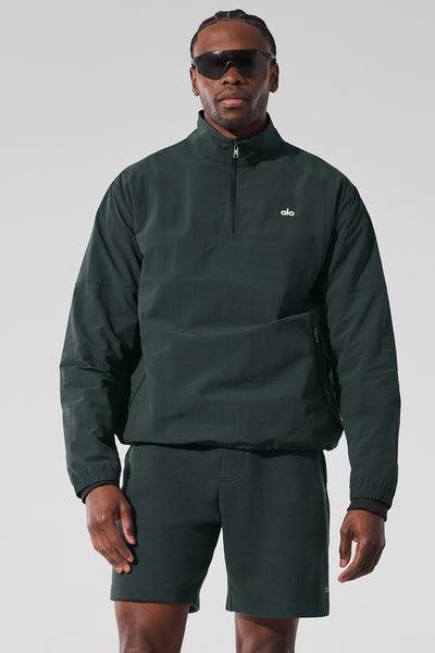 Light Weight Takeaway Track Pullover - Charcoal Green Male Product Image