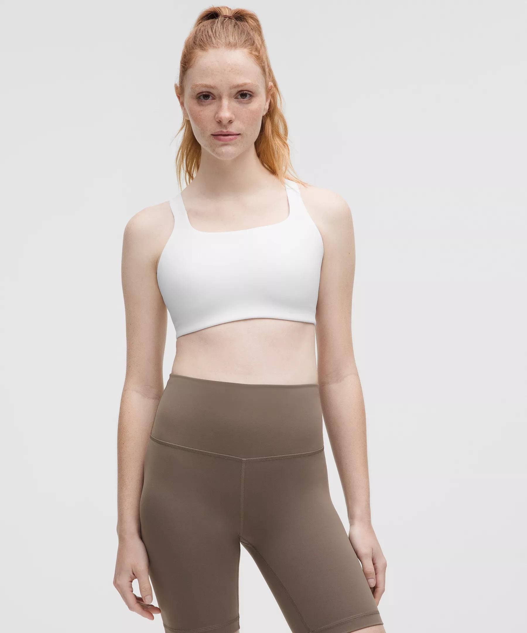 Ultralu Square-Neck Workout Bra *Medium Support, D/DD Cup Product Image