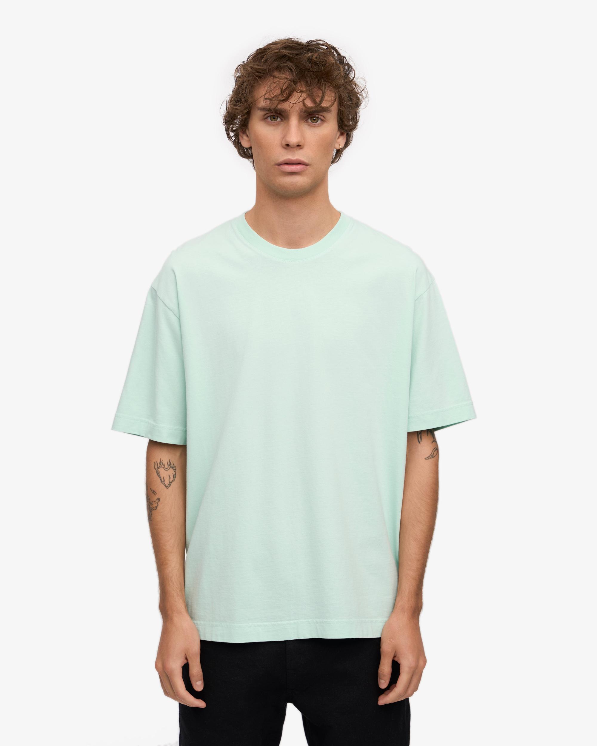 Oversized Organic T-Shirt - Light Aqua Product Image