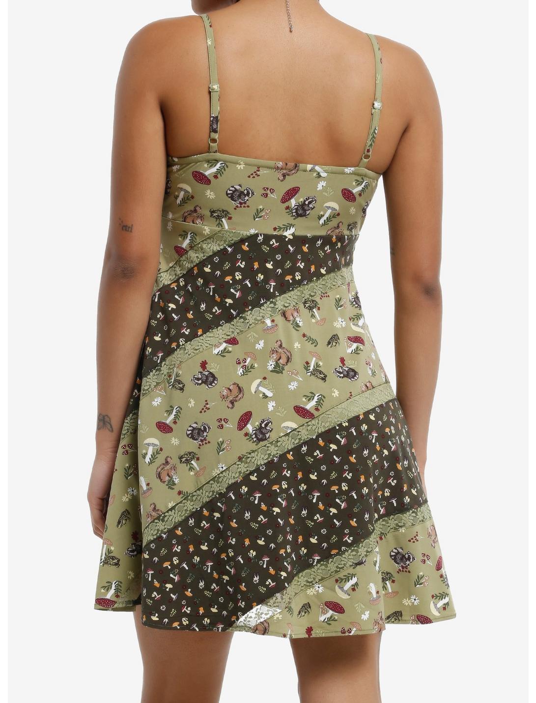 Thorn & Fable Woodland Floral Split Pattern Cami Dress Product Image