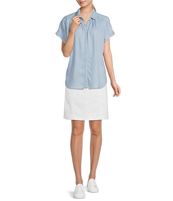 Intro Stretch Denim Panel Pull-On Skort Product Image