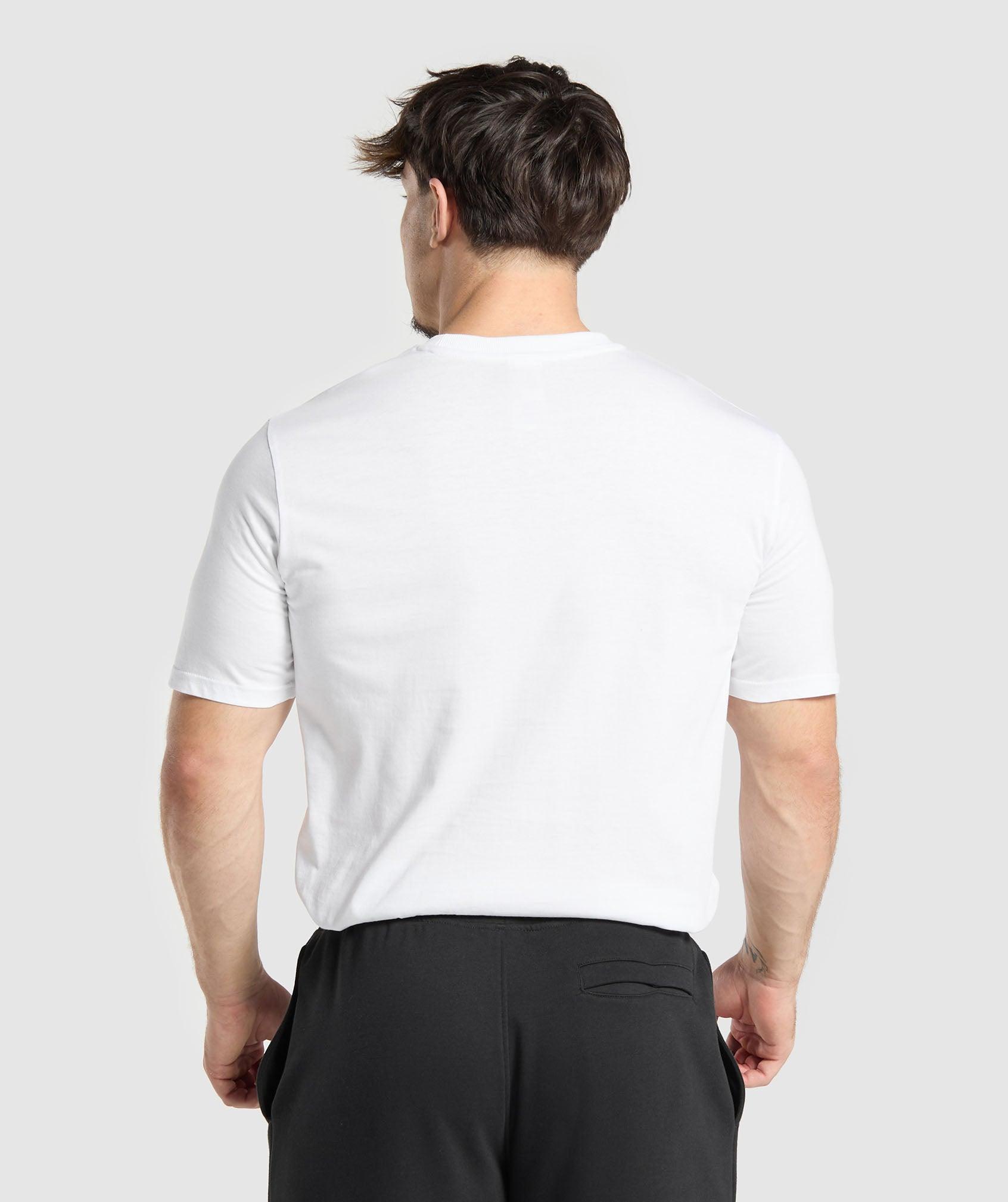 Gymshark T-Shirt 2 Pack - White/Black Male Product Image