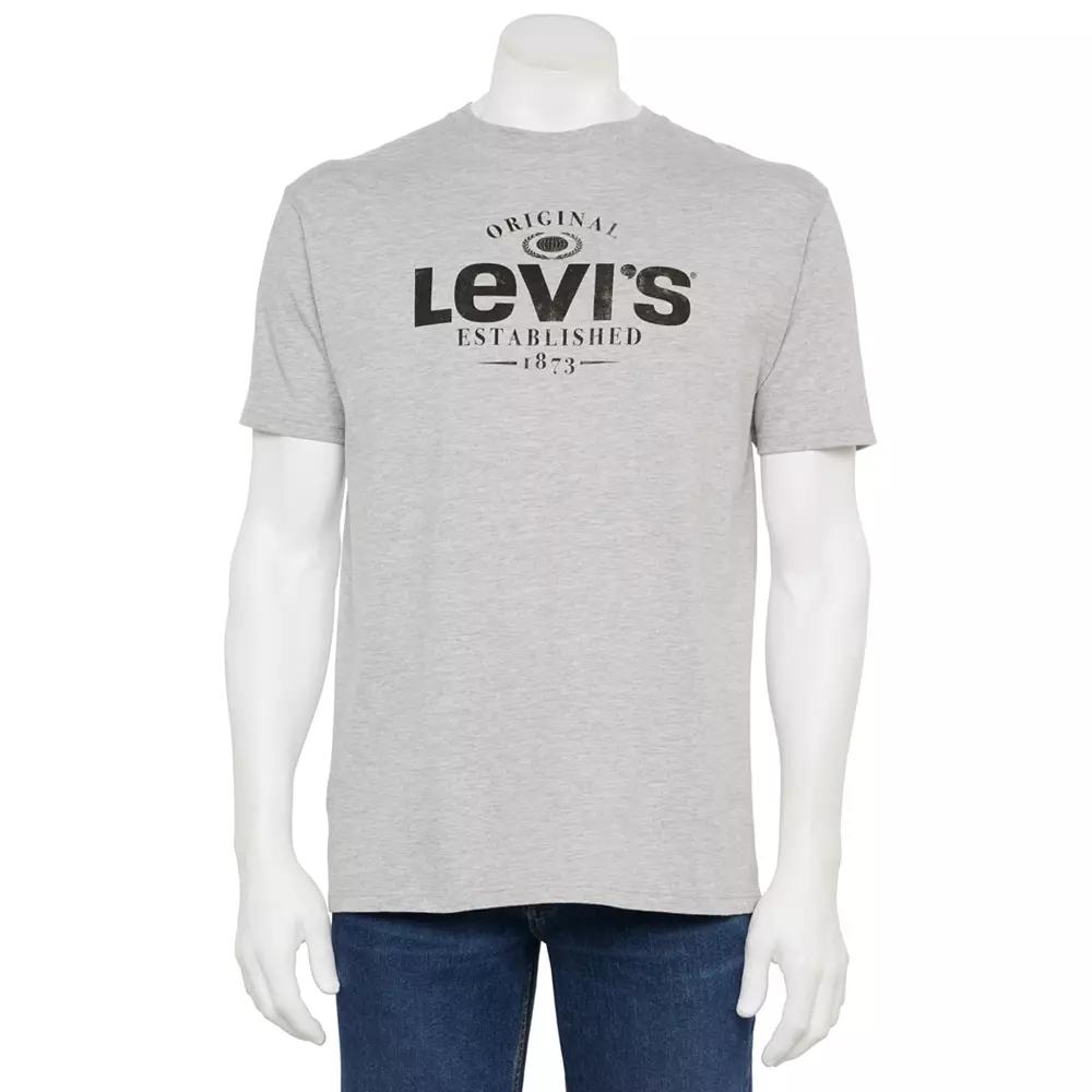 Men's Levi's® Relaxed-Fit Short-Sleeve Graphic Tee, Size: Small, Grey Gray Product Image