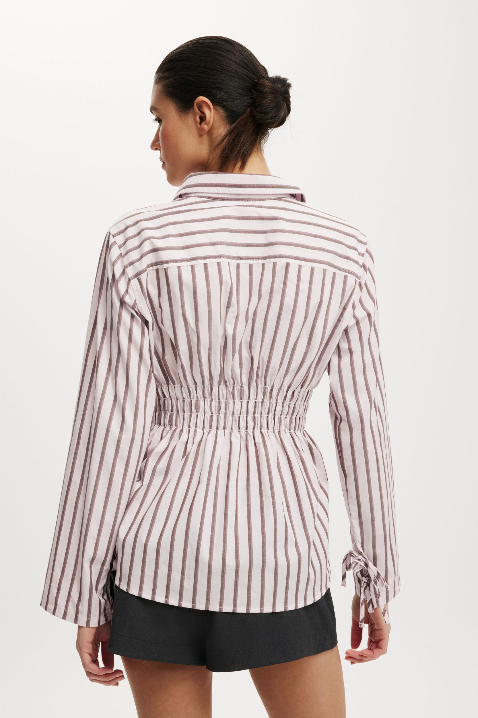 Gathered Long Sleeve Shirt Product Image