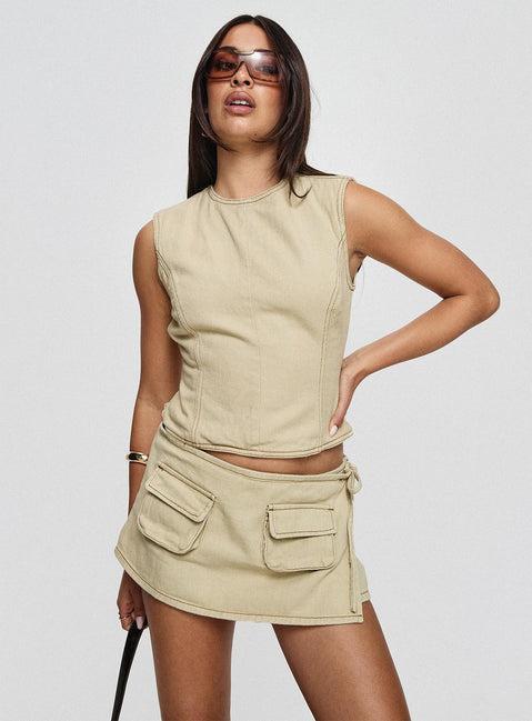 Countryside Skort Ecru Product Image