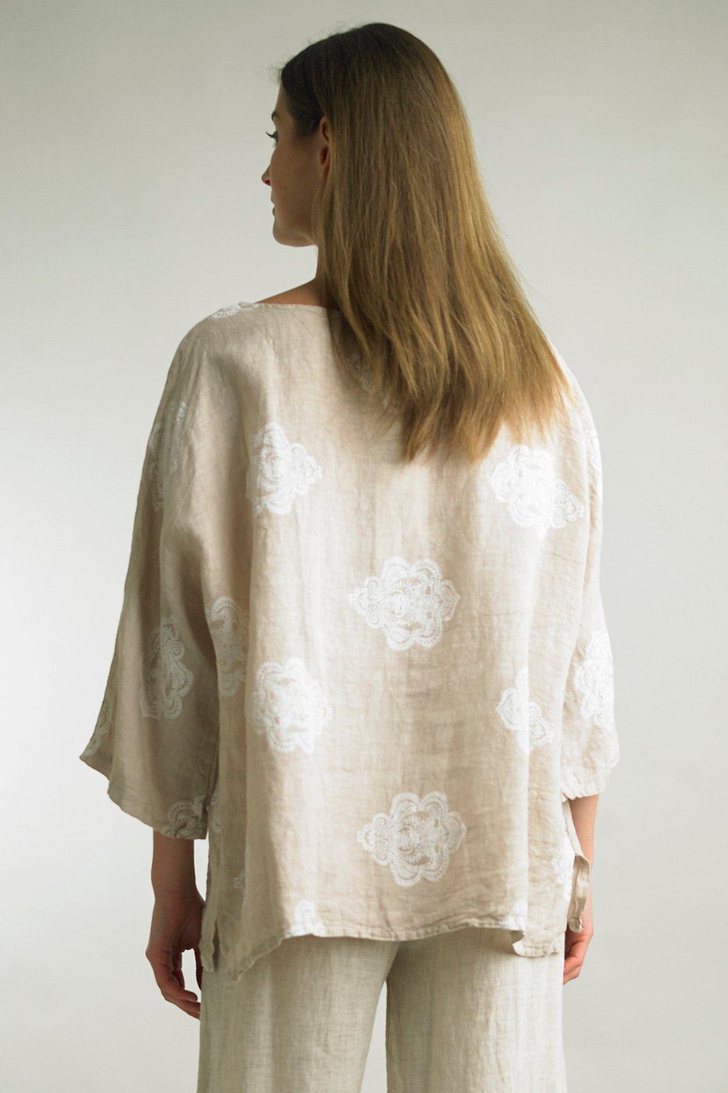 Beige Relaxed Top Product Image