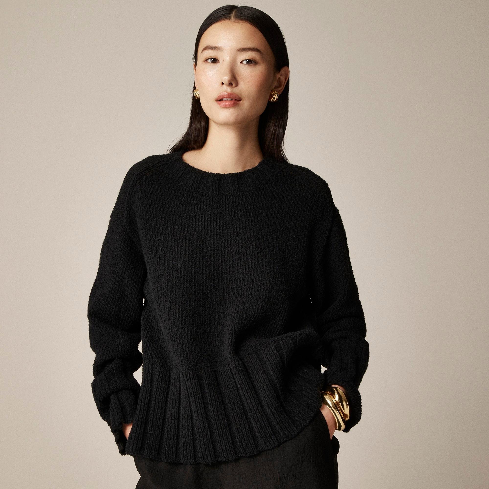 Marina sweater in textured cotton blend Product Image