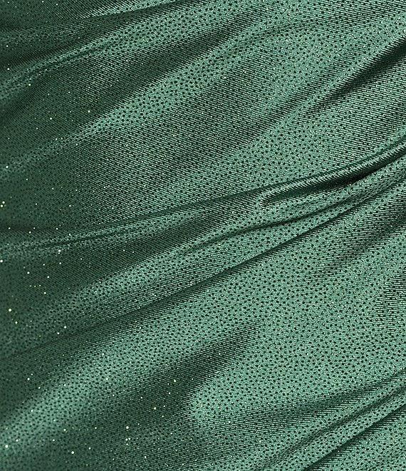 Honey and Rosie Square Neck Glitter Wrap Dress Product Image