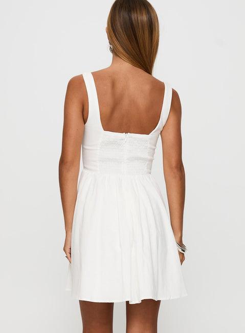 Martie Mini Dress White Product Image