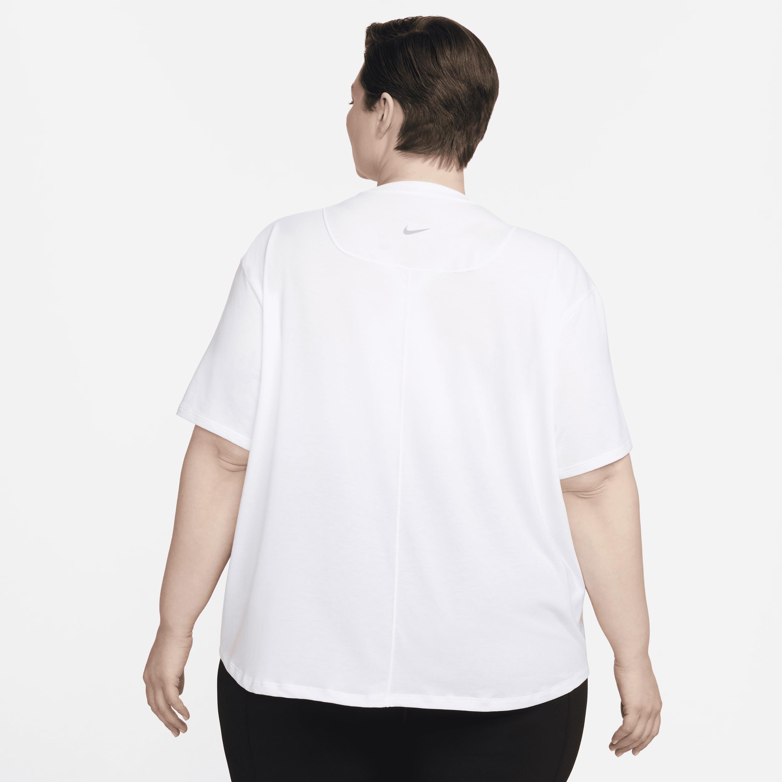 Nike Womens One Relaxed Dri-FIT Short-Sleeve Top (Plus Size) | FN2816-100 Product Image