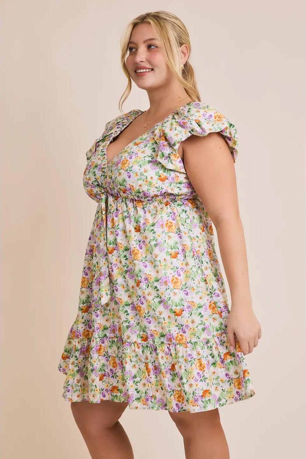 Fiona Floral Mini Dress Product Image