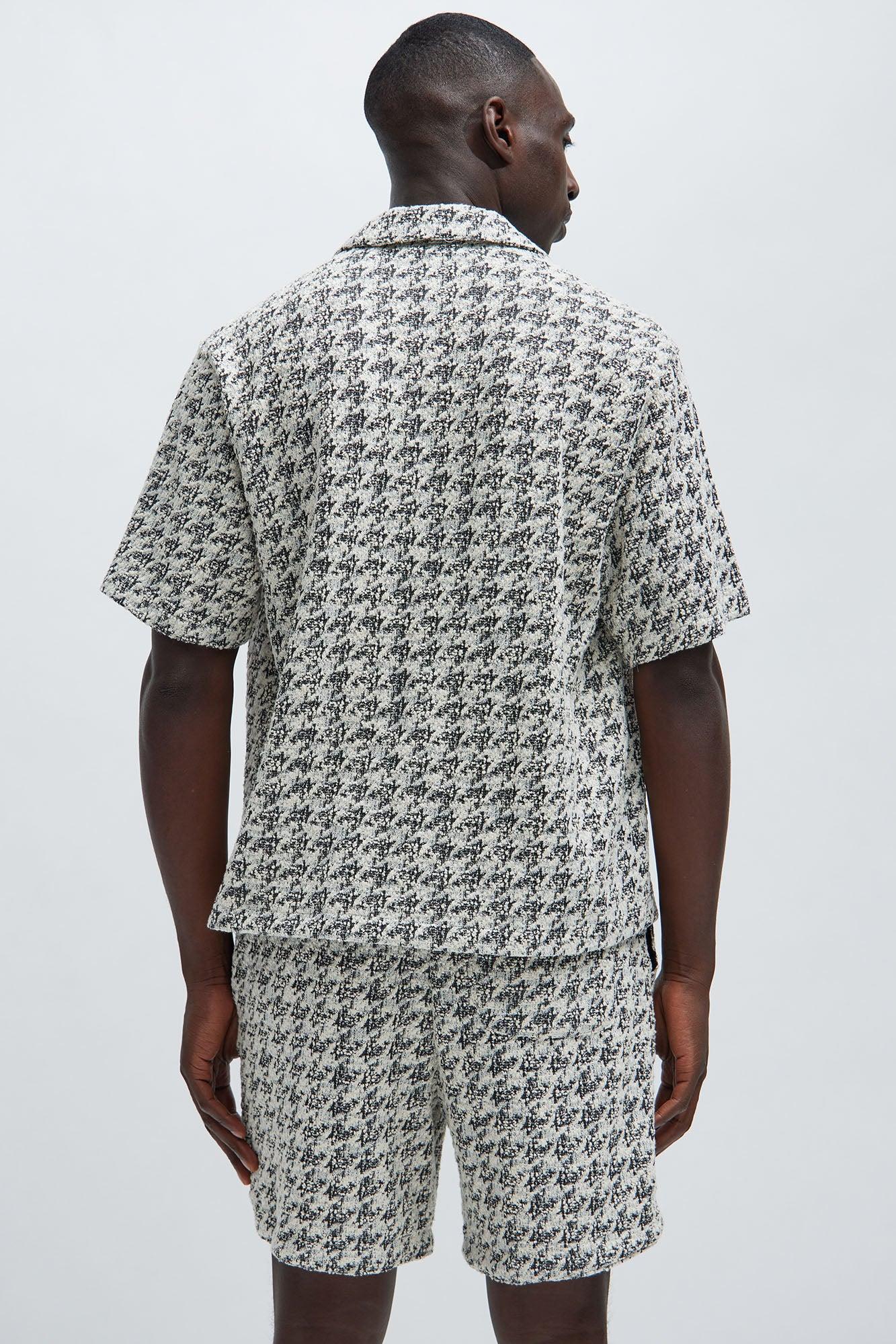 Beck Textured Shirt - Black/White Product Image