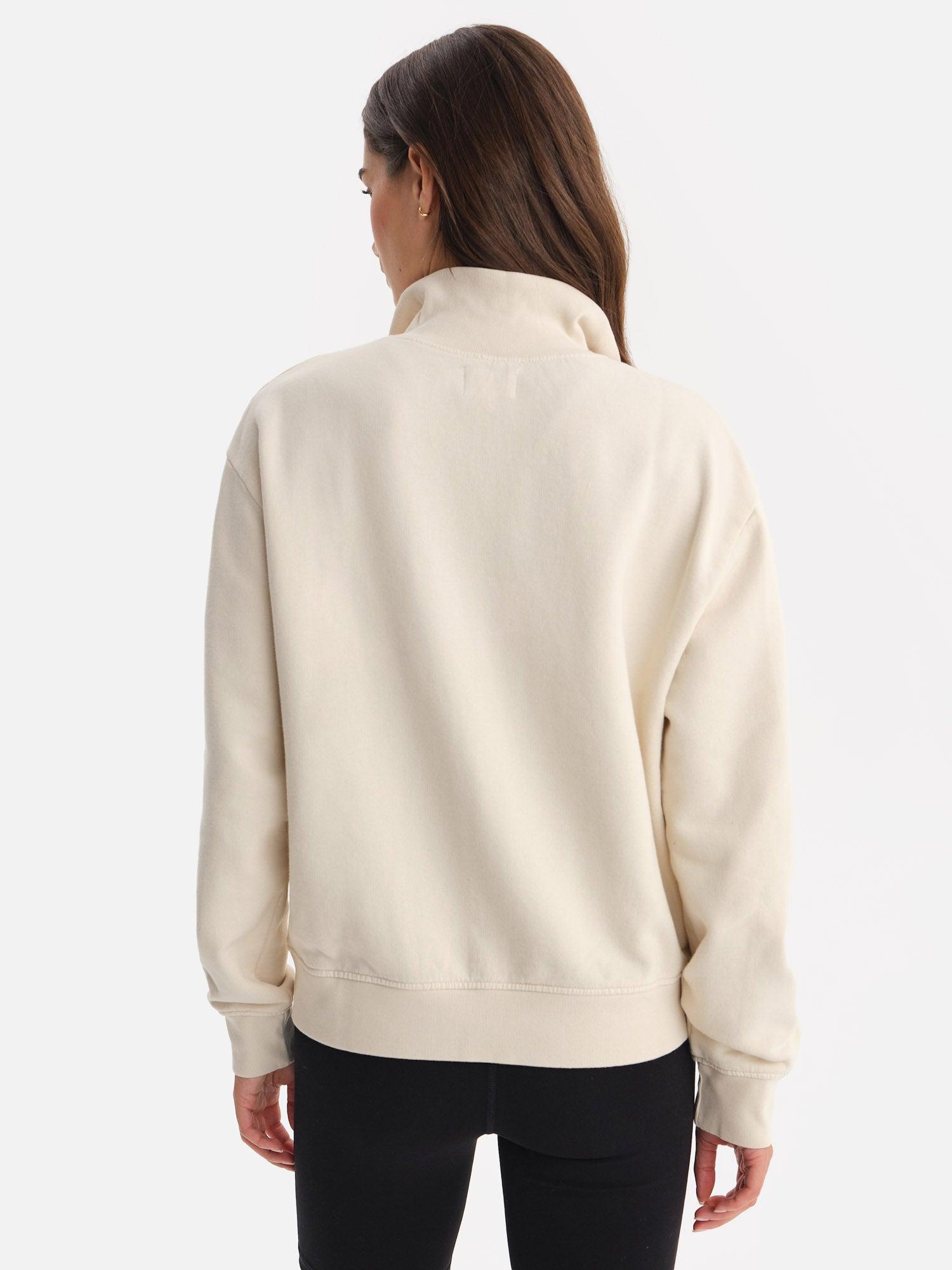 Organic Fleece Quarter Zip Sweatshirt Female Product Image