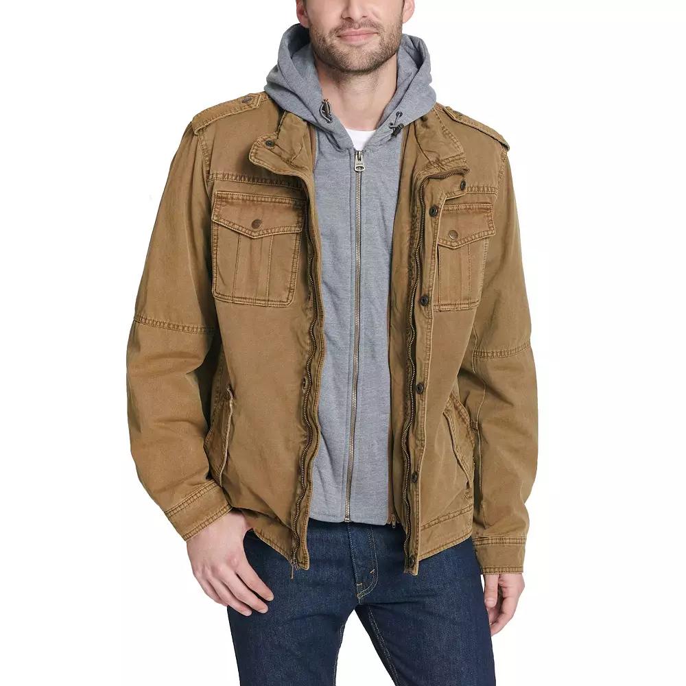Men's Levi's® Hooded Quilt Lined Trucker Jacket,  Product Image