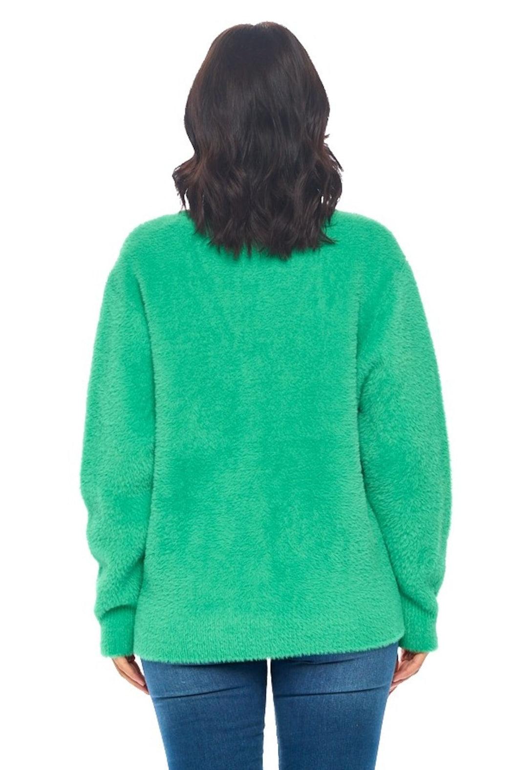 Open Front Fuzzy Sweater Product Image