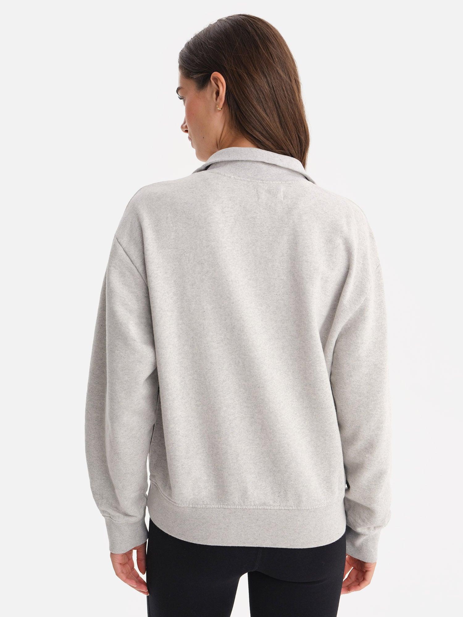 Organic Fleece Quarter Zip Sweatshirt Female Product Image
