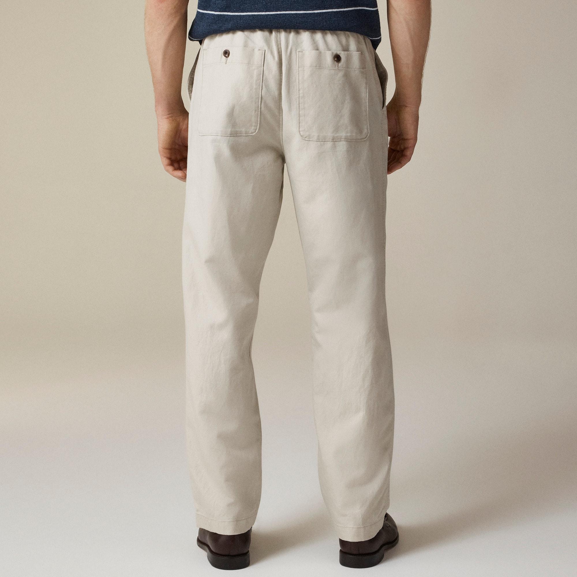 Pier pant in cotton-linen blend canvas Product Image