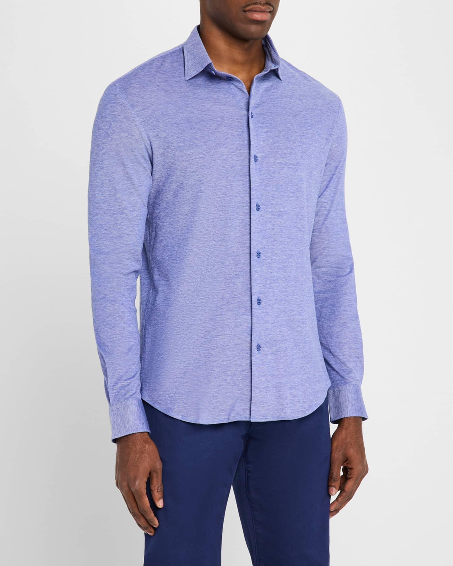 Men's Pique Jersey Micro-Dot Sport Shirt Product Image