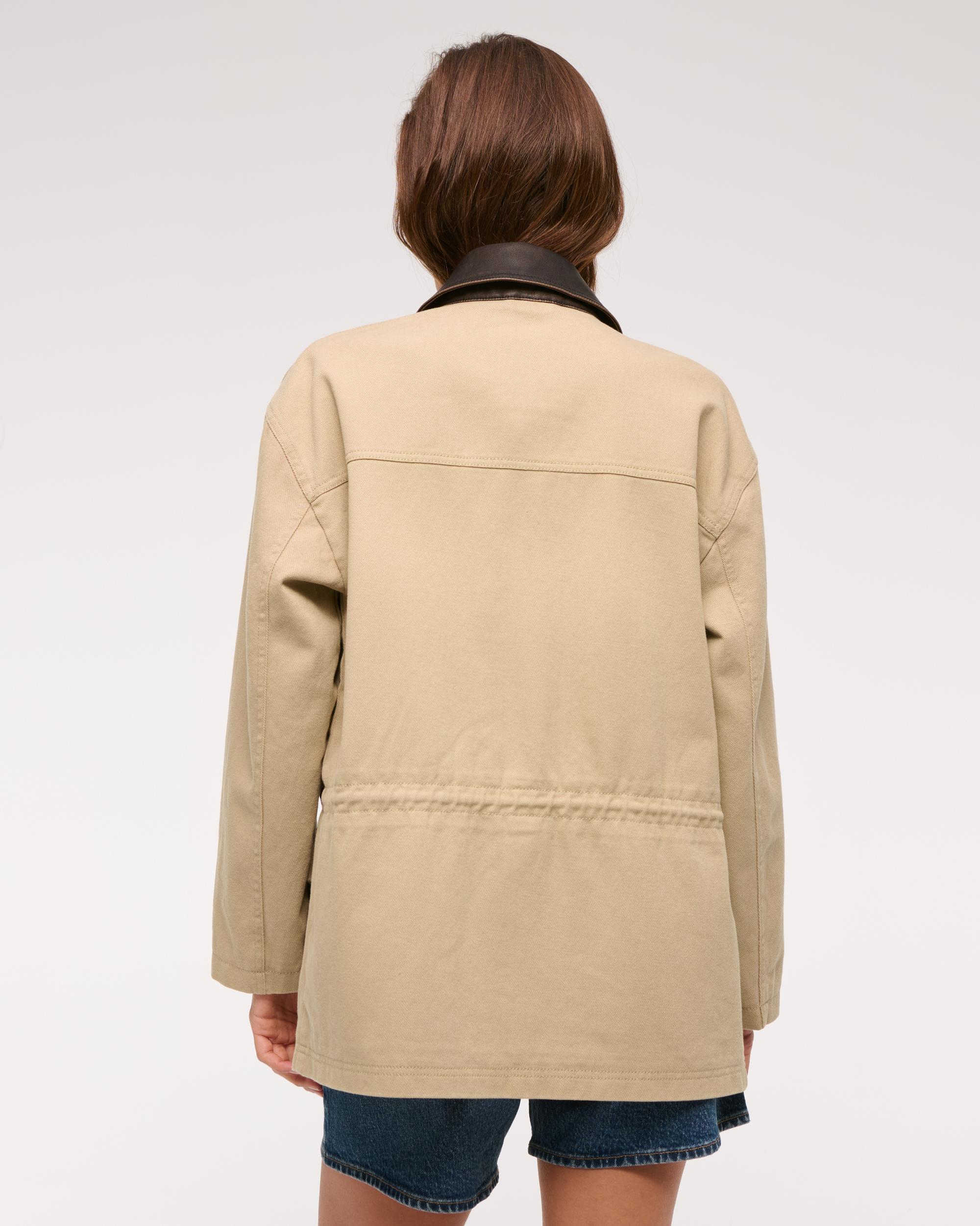 Cinched Waist Workwear Jacket Product Image