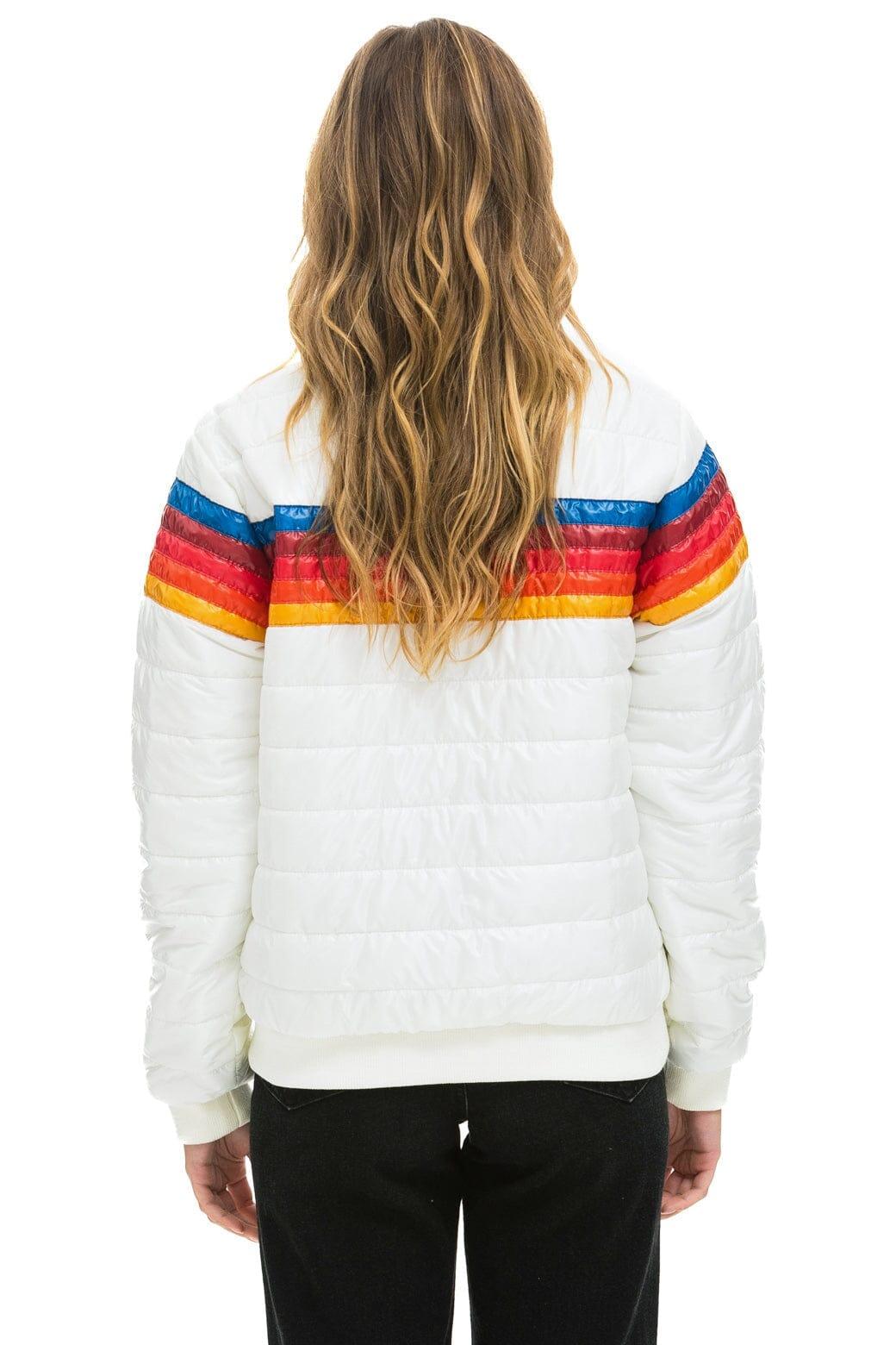 5 STRIPE JACKET -  WHITE GLOSSY Female Product Image
