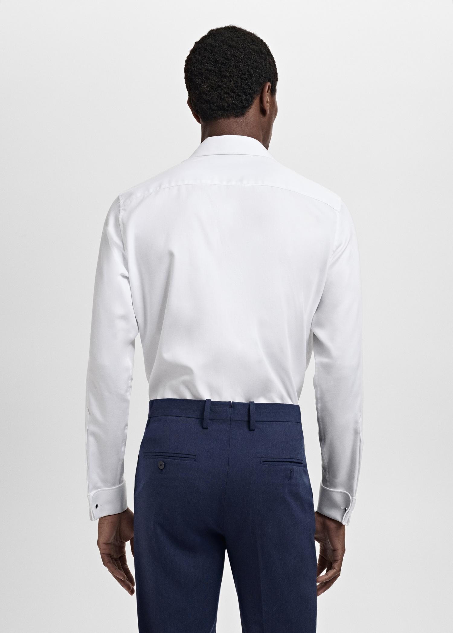 100% cotton slim-fit suit shirt - Men | MANGO USA Product Image