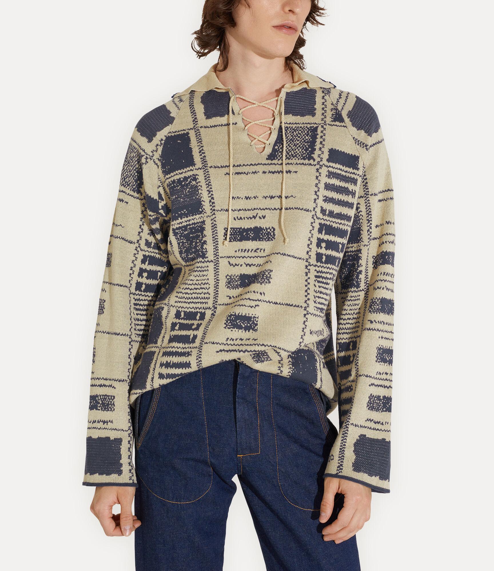 Checked Polo Jumper Product Image