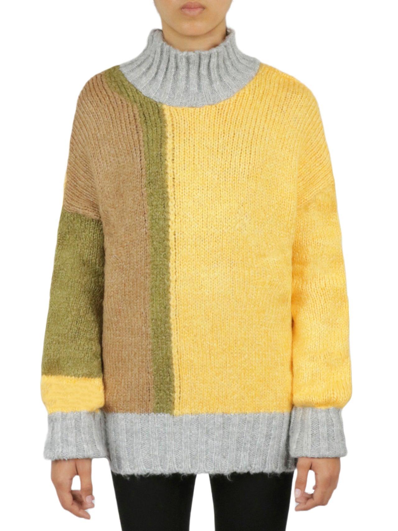 Color Block Tunic Sweater Product Image