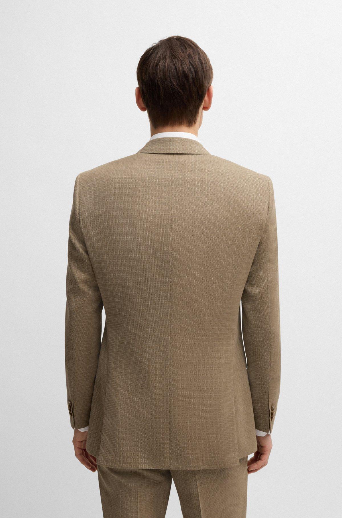 BOSS - Slim-fit suit in stretch cloth - Dark Blue Product Image