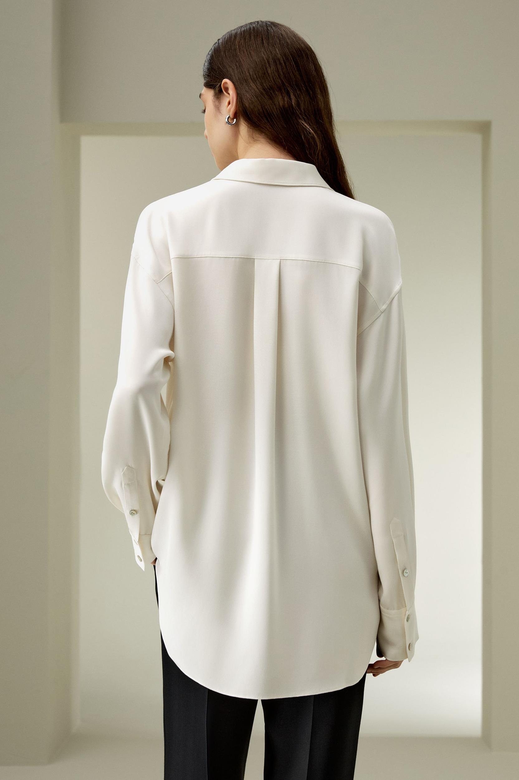 The One Relaxed Fit Silk Shirt Product Image