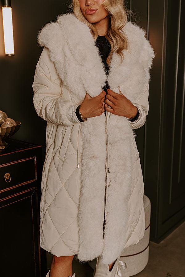 Aspen Mornings Puffer Coat in Ivory Product Image