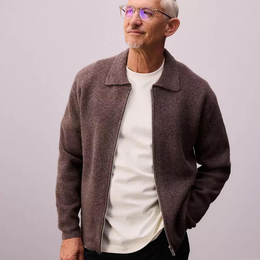 Men's NEXT Through Collar Sweater, Size: Medium, Blue Product Image