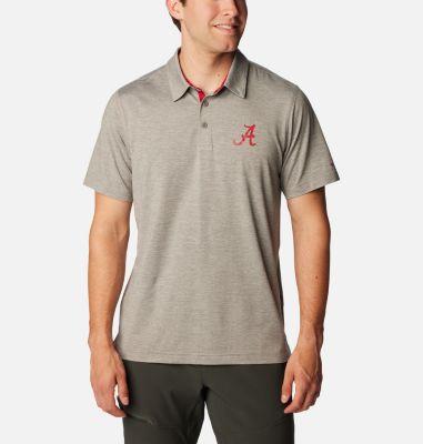 Men's Columbia Gray Alabama Crimson Tide Tech Trail Omni-Shade Polo,  Product Image