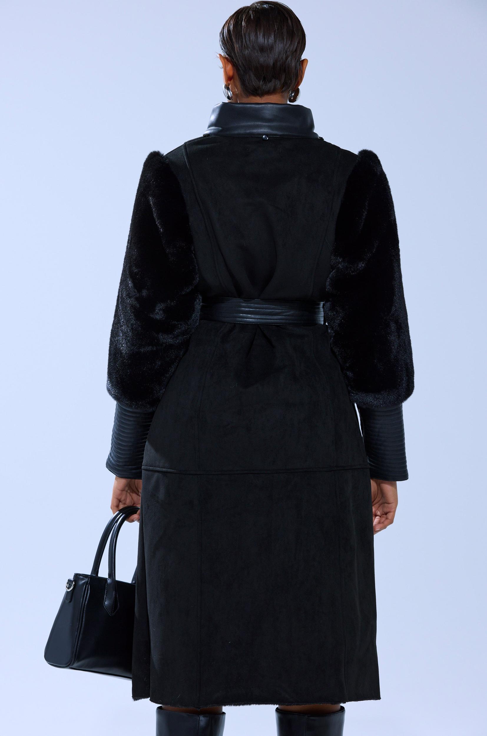 GOODIE MIXED MEDIA COAT Product Image