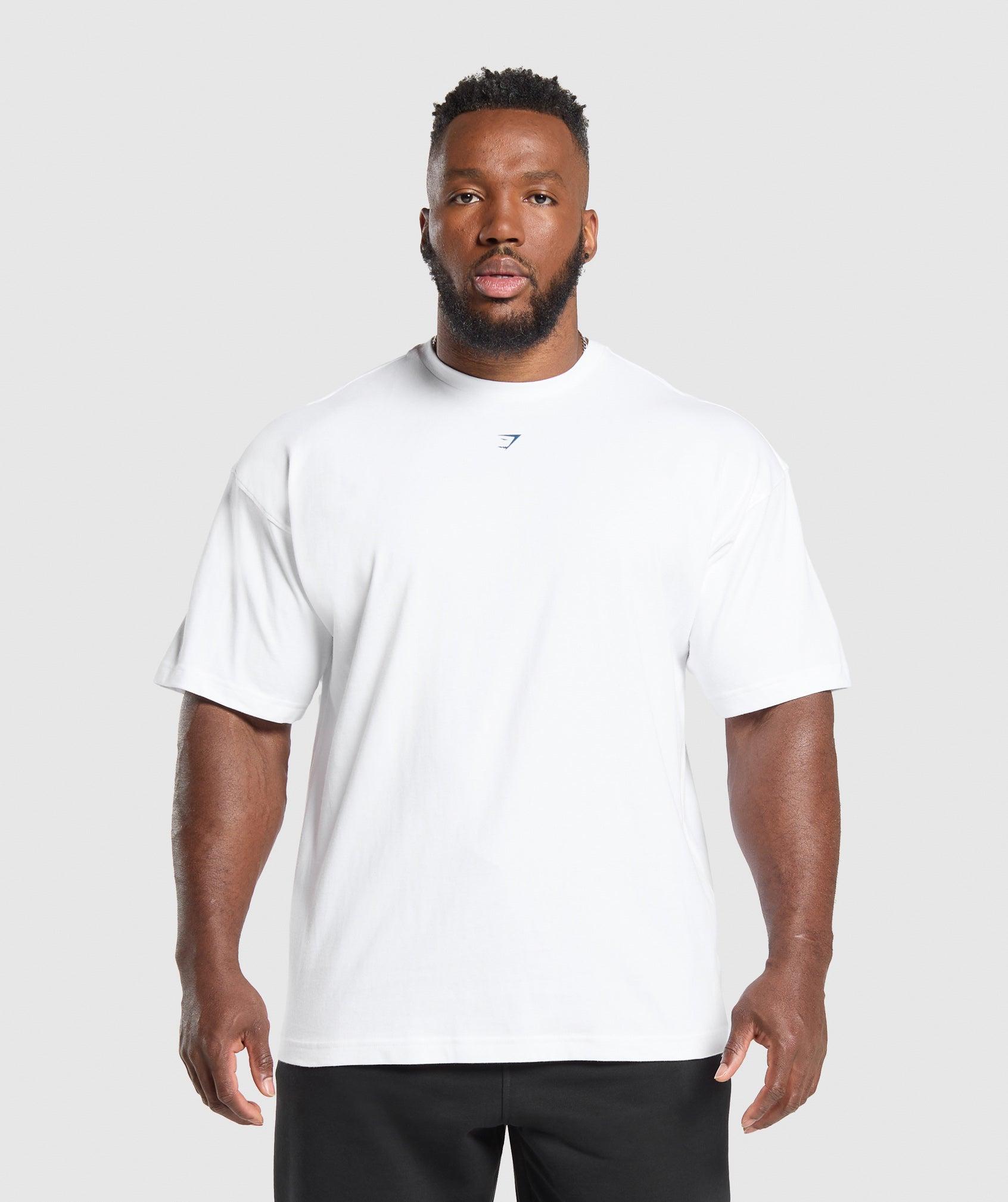 Gymshark Heavy Duty T-Shirt - White Male Product Image