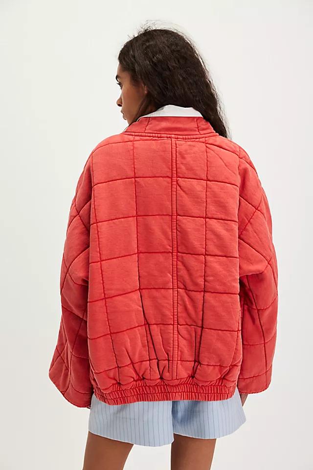Dolman Quilted Knit Jacket Product Image